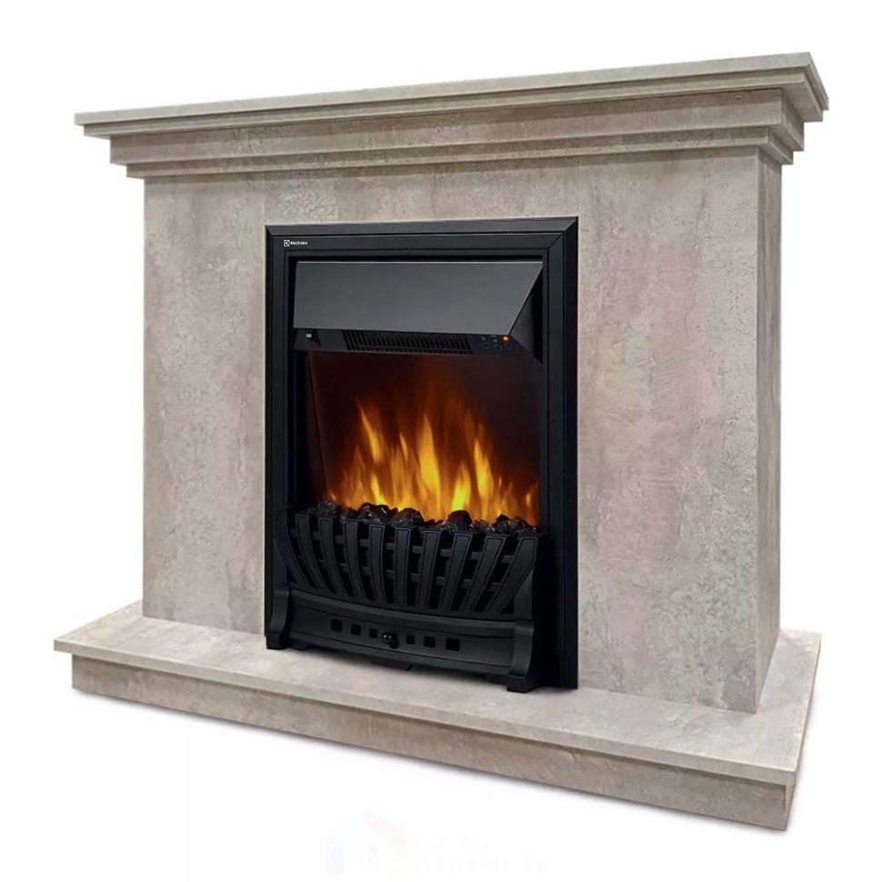 Каминокомплект Хорошие Камины Марс с очагом Electrolux Classic EFP/P-1020LS цемент