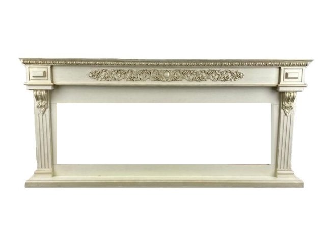 Портал Interflame Вена бежевый с золотой патиной под очаг FreeSpace 60 LED FX QZ