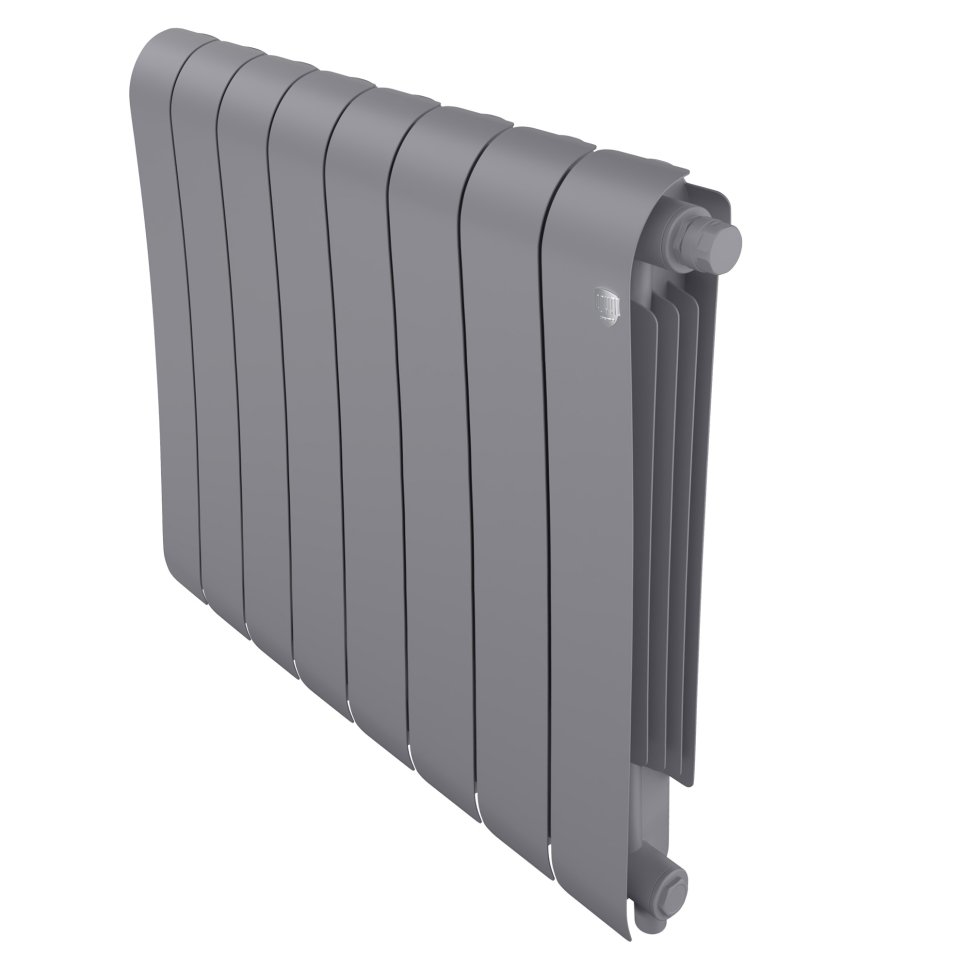 Биметаллический радиатор отопления Royal Thermo Infinity 500 VR80 8 секций Silver Satin