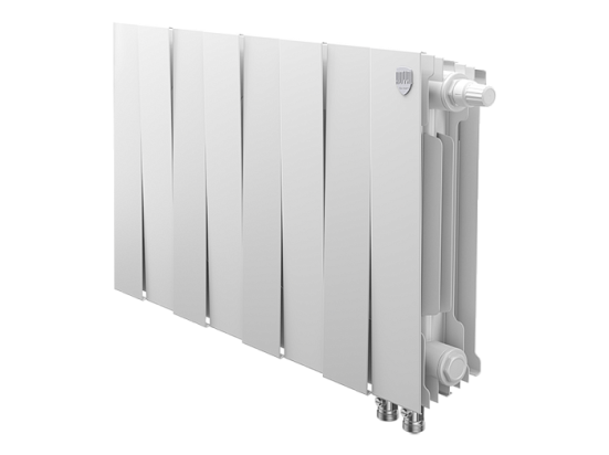 Биметаллический радиатор отопления Royal Thermo PianoForte 300 VDR80 8 секций Bianco Traffico