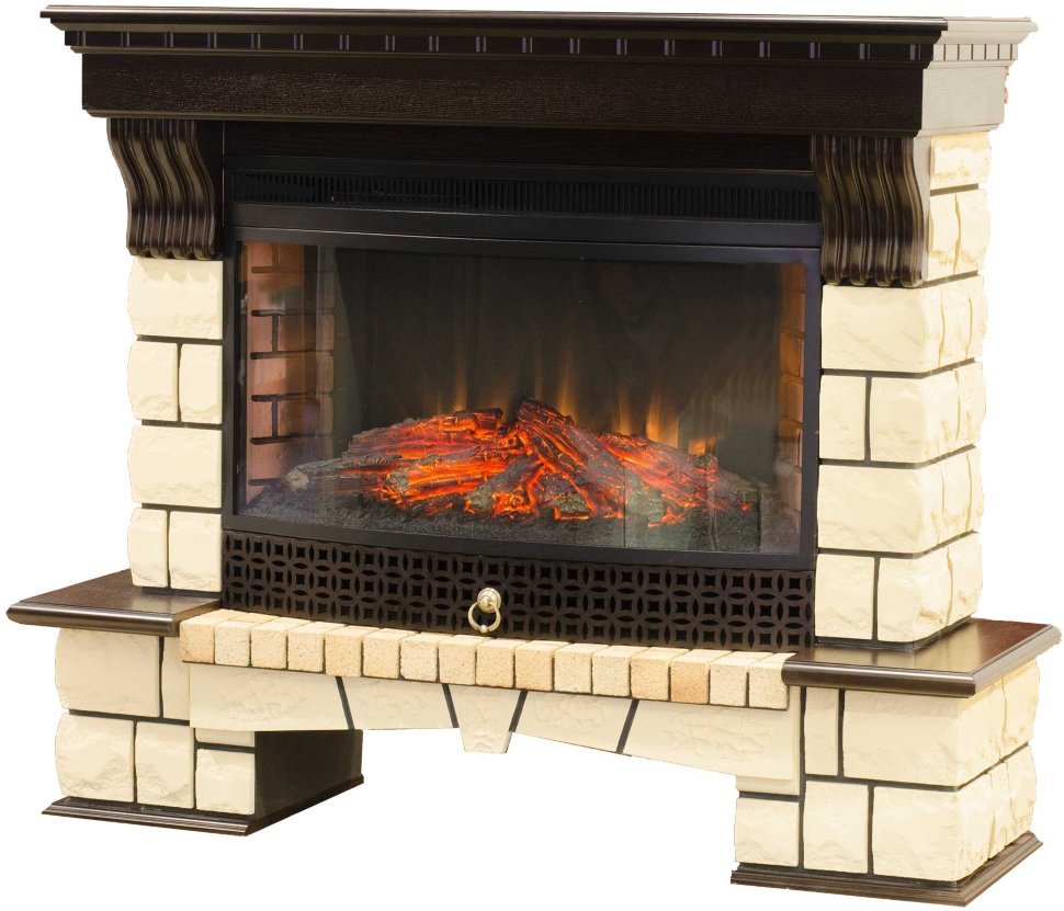 Каминокомплект RealFlame Stone new 33W с очагом Firespace 33W S IR
