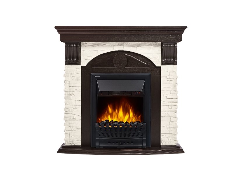 Каминокомплект Firelight Torre Classic с очагом Electrolux EFP/P-1020LS сланец белый/шпон венге