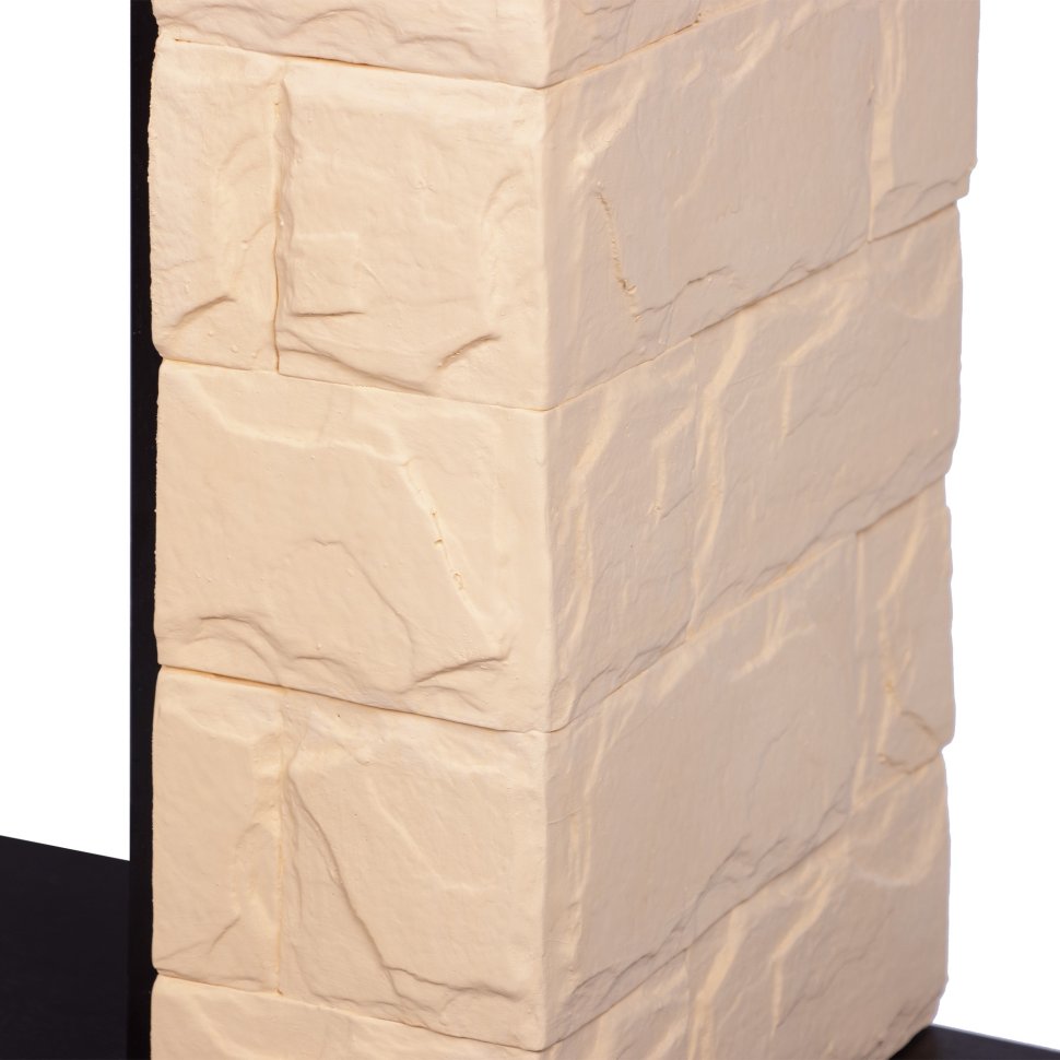 Портал Firelight Forte 25S камень бежевый/шпон темный дуб