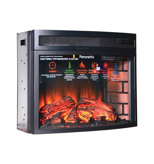 Каминокомплект Interflame Стаффорд с очагом Panoramic 25 LED FX махагон