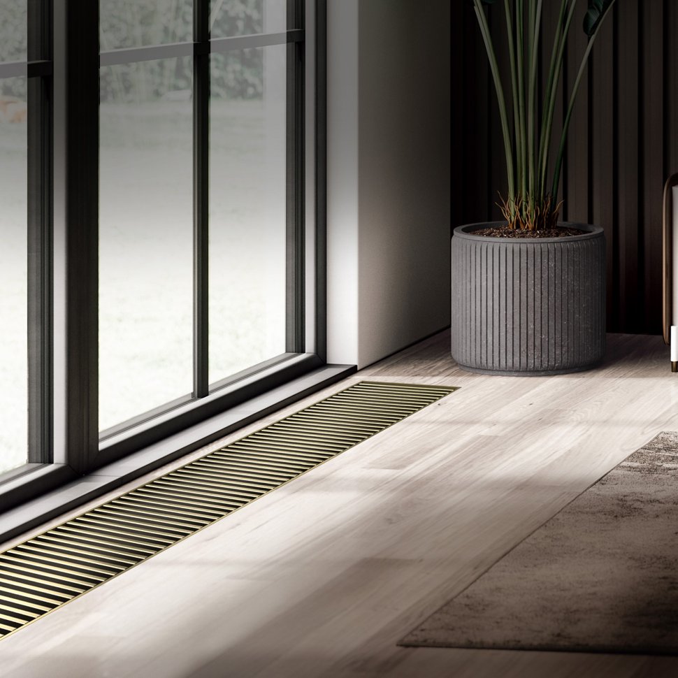 Внутрипольный конвектор Royal Thermo Atrium Turbo 190/300/1200-DG-U-AU