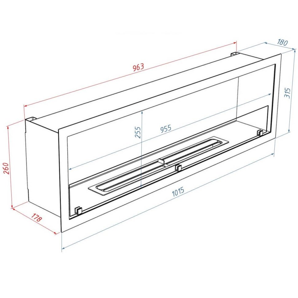 Биокамин Firelight BFP/P-1015 XS+набор керамических дров сосна