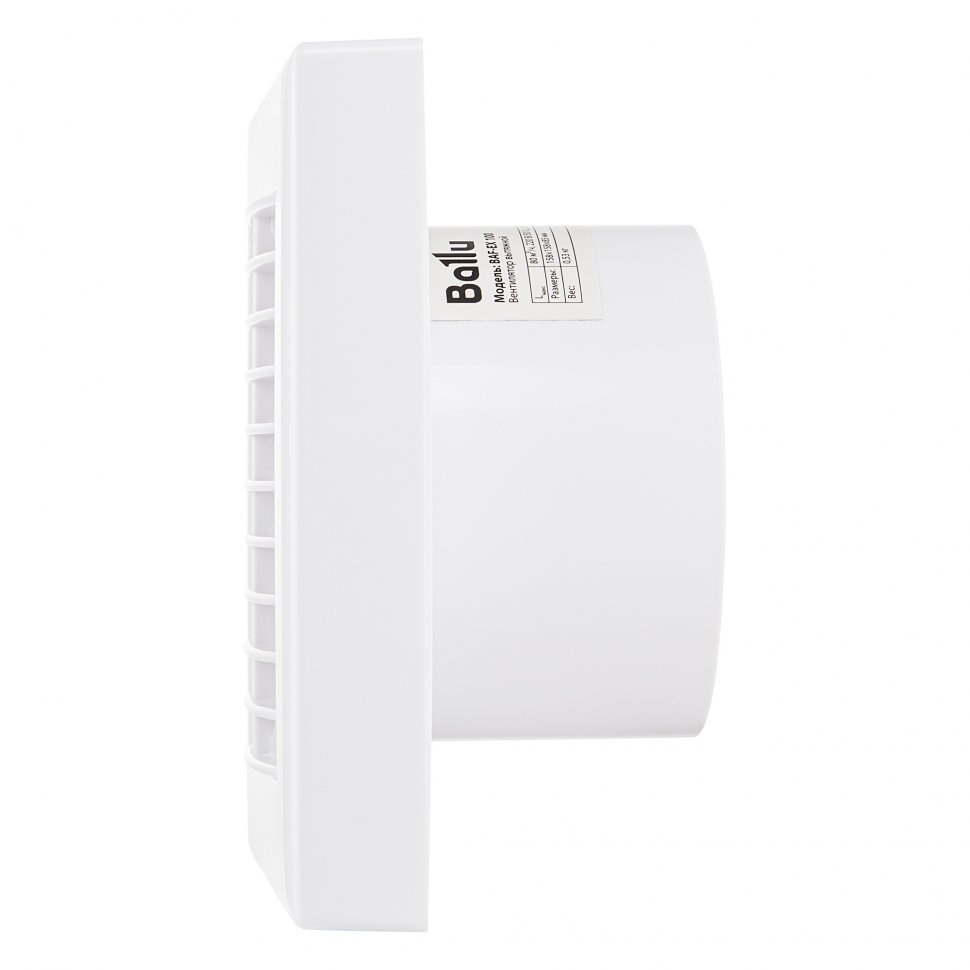 Вентилятор вытяжной Ballu BAF-EX 100 G с гравитационными жалюзи