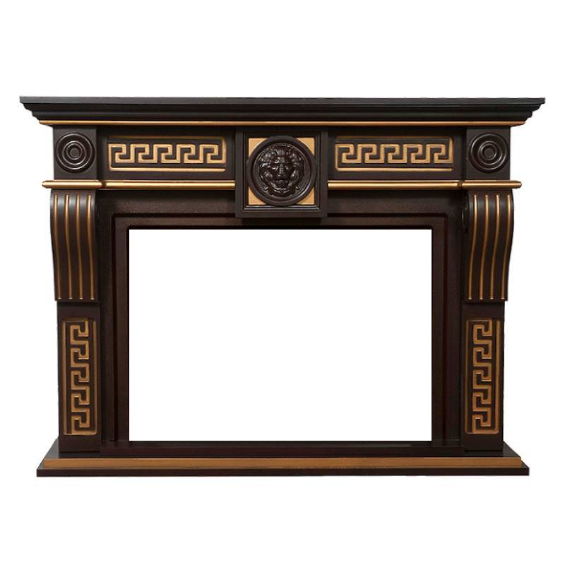 Портал Firelight Vittoriano 30 темный дуб с золотой патиной