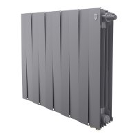 Биметаллический радиатор отопления Royal Thermo PianoForte 500 VDR80 12 секций Silver Satin