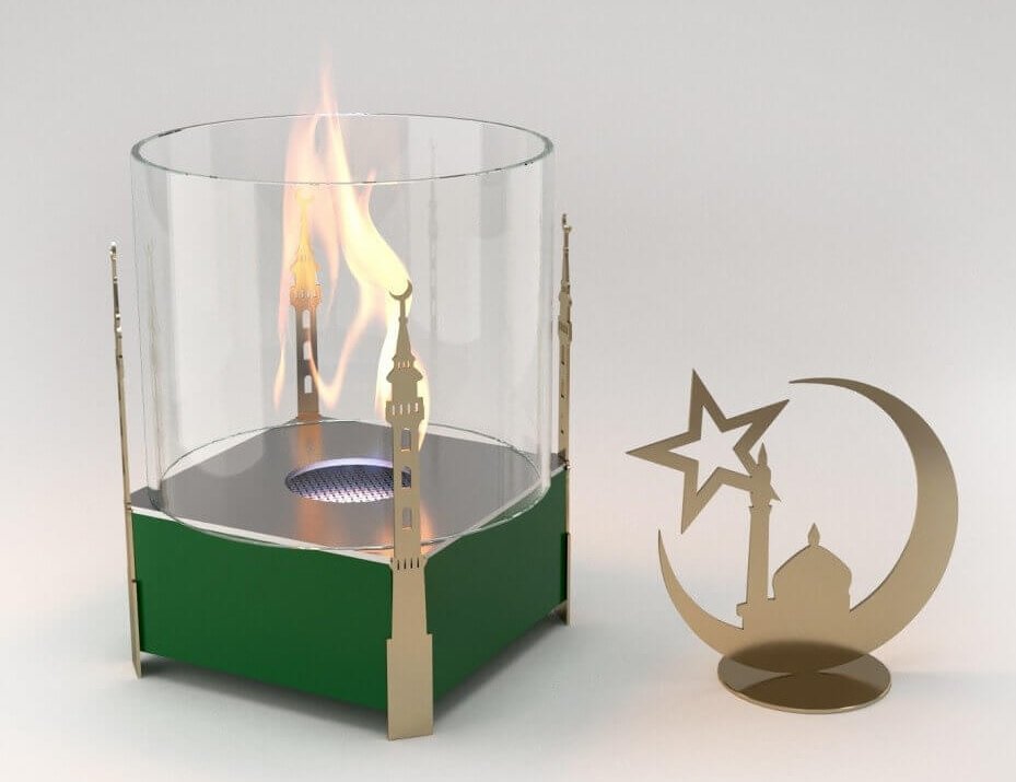 Настольный биокамин Lux Fire Мечеть М