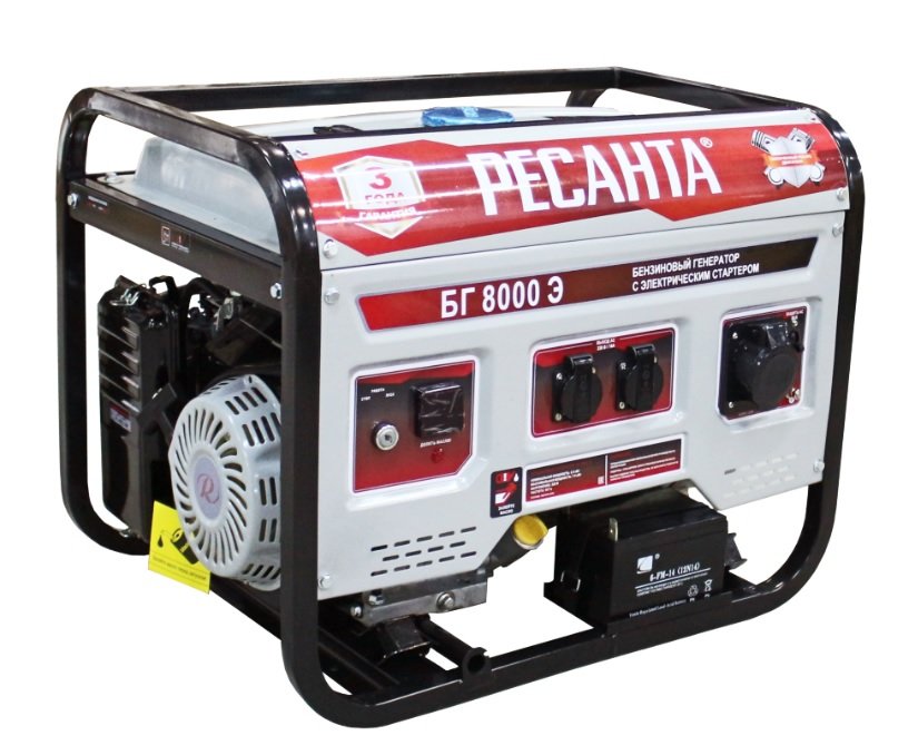 Бензиновый электрогенератор Ресанта БГ8000Э