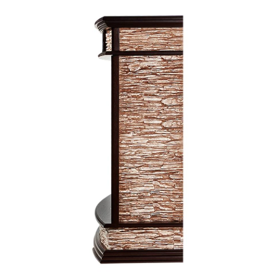 Каминокомплект Firelight Scala 25 с очагом Electrolux EFP/P-2520LS сланец скалистый бурый/шпон тёмный дуб