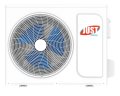 Сплит-система Just Aircon JAC-09HPSA/CGS/JACO-09HPSA/CGS Silvery