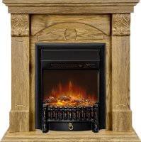 Каминокомплект Royal Flame Dublin RUSTIC (Разборный) с очагом Fobos FX M Black RC дуб натуральный