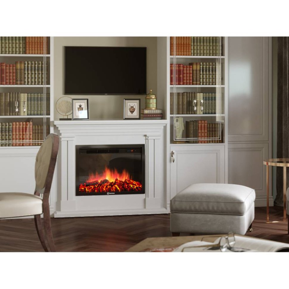 Каминокомплект Firelight Castello 30 с очагом Electrolux EFP/P-3020LS белый