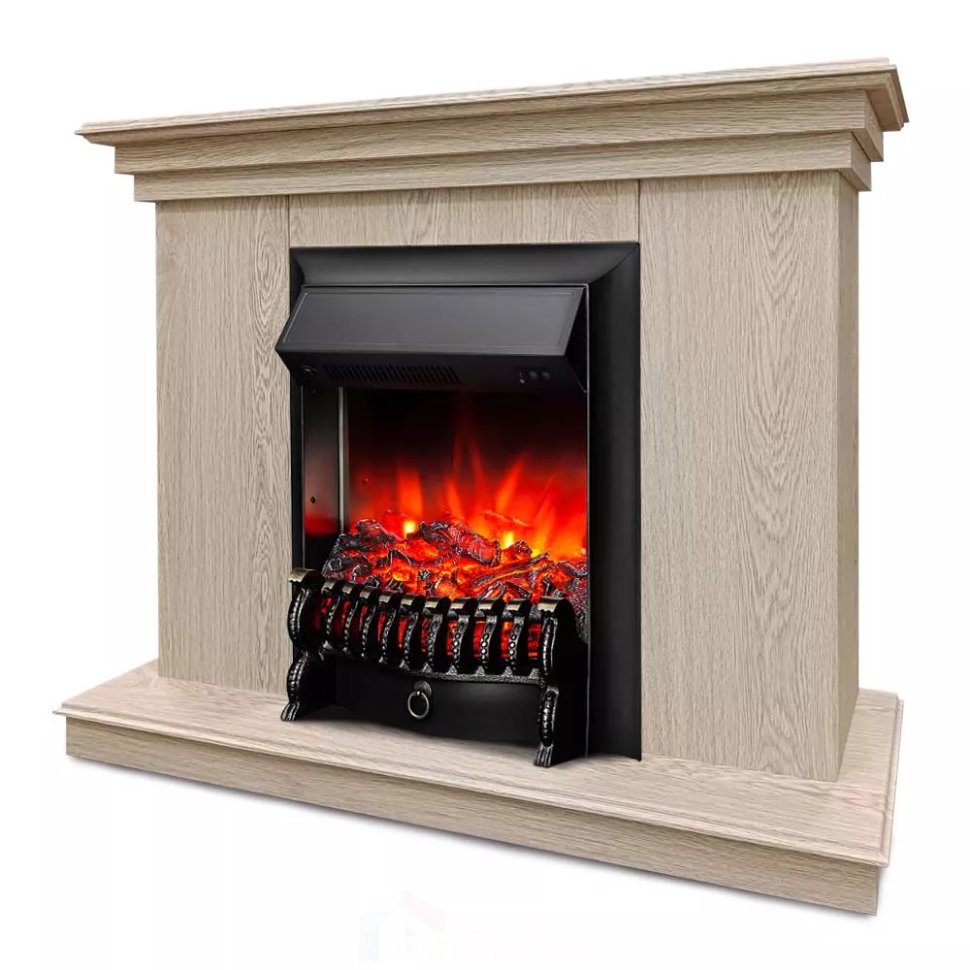 Каминокомплект Хорошие Камины Марс с очагом RealFlame Fobos Lux Black сосна