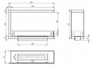 Биокамин торцевой сквозной Zefire Standart 700