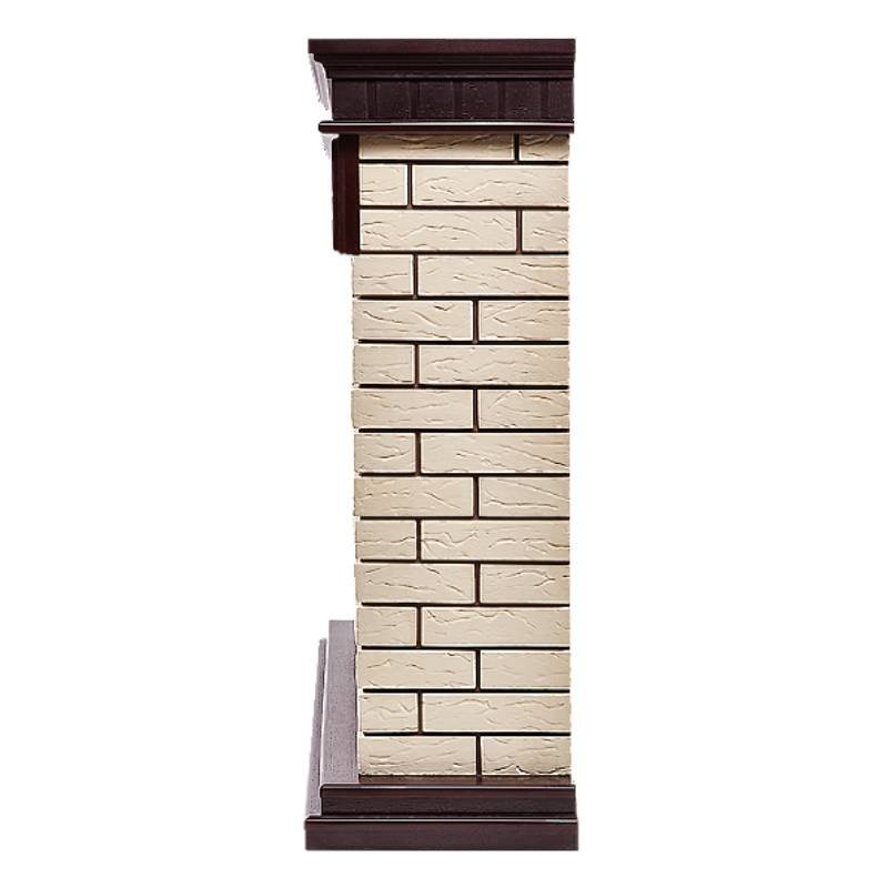 Каминокомплект Firelight Bricks 25 с очагом Electrolux EFP/P-2520LS камень бежевый/шпон темный дуб