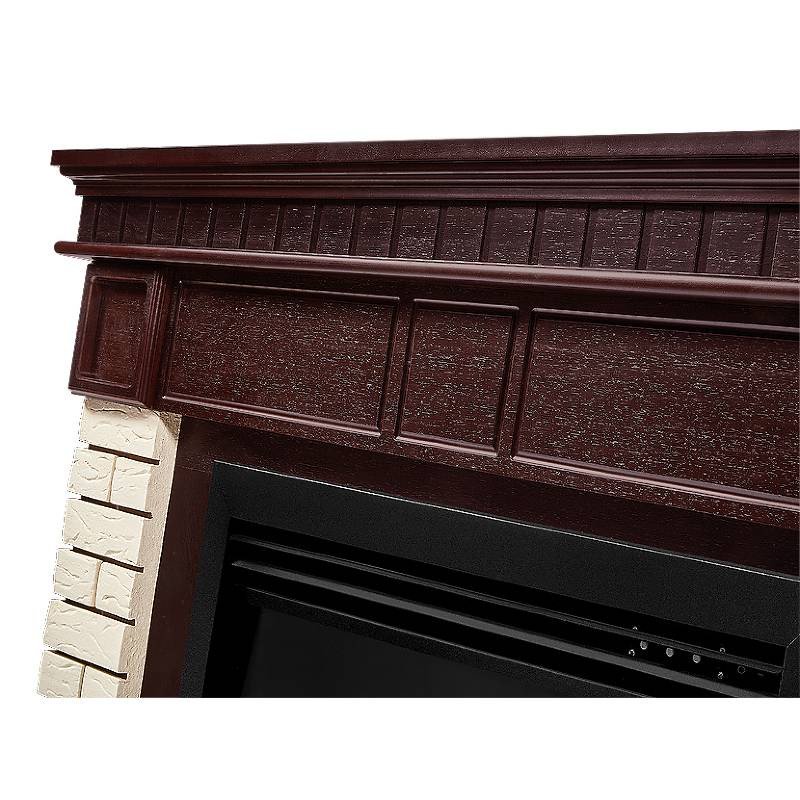 Каминокомплект Firelight Bricks 25 с очагом Electrolux EFP/P-2520LS камень бежевый/шпон темный дуб