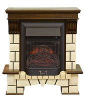 Каминокомплект RealFlame Stone new STD/EUG AO (DN) с очагом Majestic s Lux Black/Brass