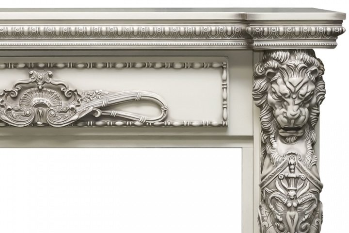 Портал Royal Flame Windsor под очаг Vision 60 слоновая кость с патиной